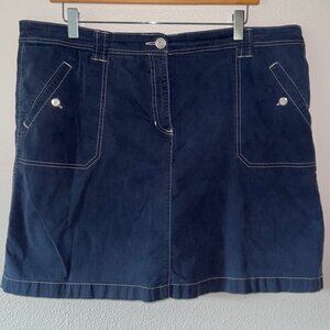Karen Scott  Classic‎ Navy Blue Skort Size 16